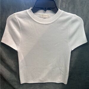 La Hearts Classic White Short Sleeve Tee